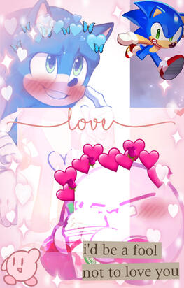 Love u! [Sonic & Kirby Edit]